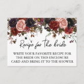 花嫁レシピブライダルシャワー秋ハロウィーン エンクロージャーカード (正面)