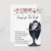 花嫁レシピブライダルシャワー秋ハロウィーン エンクロージャーカード (正面/裏面)