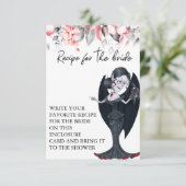 花嫁レシピブライダルシャワー秋ハロウィーン エンクロージャーカード (スタンド正面)