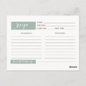 花嫁レシピ。メイスンジャーフローラ ポストカード (裏面)