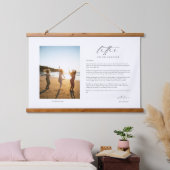 花嫁レターギフトフォト 吊り下げ型タペストリー (寝室)