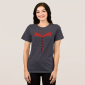 花嫁レッドウェディングTシャツ トライブレンドＴシャツ (正面全面)