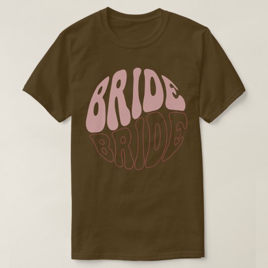 花嫁レトロ独身最後の宴ジョーク結婚式 ブライダ Tシャツ (デザイン正面)