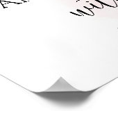 花嫁レモンのピンクの看板を紹介してくれてありがとう ポスター (角)