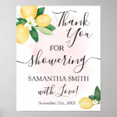 花嫁レモンのピンクの看板を紹介してくれてありがとう ポスター (正面)