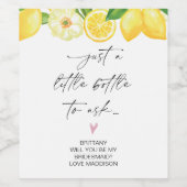 花嫁レモ頼ンからの花嫁の提案 ワインラベル (シングルラベル)