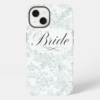 花嫁レース背景カバー - ブライダルシャワー ウェディング iPhone 13ケース