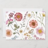 花嫁ワイルドフラワーシャワー付きブランチ招待状 招待状 (裏面)