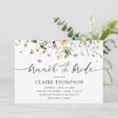 花嫁ワイルドフラワーシャワー付きブランチ招待状 招待状 (スタンド正面)