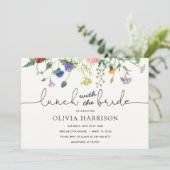 花嫁ワイルドフラワーシャワー付きランチ招待状 招待状 (スタンド正面)