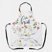 花嫁ワイルドフラワーズヴィンテージオールオーバープリントエプロン エプロン (正面)