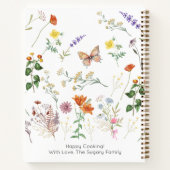 花嫁ワイルドフラワーズヴィンテージ名レシピノート ノートブック (裏面)