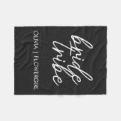 花嫁一族 | 現代のフラワーガール フリースブランケット (正面(横))