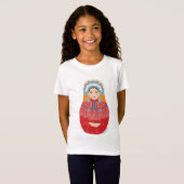 花嫁中国のマトリヨシュカガールズ Tシャツ (正面フル)