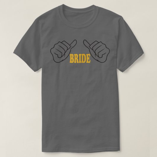 花嫁予定の女性たち、チーム花嫁、 花嫁、 結婚したばかり Tシャツ (デザイン正面)