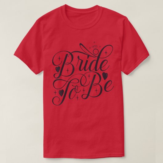 花嫁予定の結婚式とバチェロレッテパーティーのお揃いアイテム Tシャツ (デザイン正面)