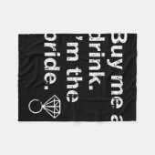 花嫁予定 花嫁パーティー ブライズメイド パーティー シャワー フリースブランケット (正面(横))