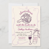 花嫁予測できなと一緒にシャワーを浴びる 招待状 (正面)