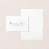 花嫁介添人の提案 | シルバーパーソナライズされたの名前 箔カード (ディスプレー)