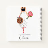 花嫁介添人ファッション花 ノートブック (裏面)