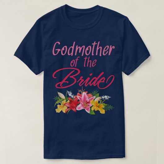 花嫁介添人 ウェディング 花嫁 おば Tシャツ (デザイン正面)