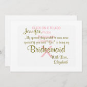 花嫁介添人 |テンプレート 招待状 (正面/裏面)