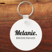 花嫁介添人 |ミニマモダンリストのはっきりしたスタイル キーホルダー (正面)