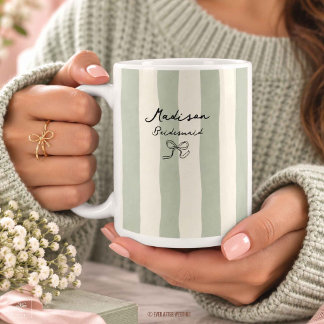 花嫁介添人+メイド・オブ・オナー+結婚式のブライダルパーティギフト コーヒーマグカップ