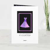 『花嫁付き結婚添いのお礼-パープルガウン』 サンキューカード (裏面)