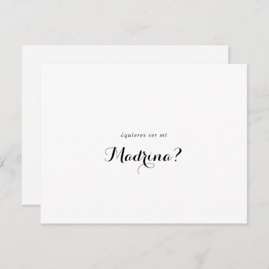 花嫁付スペインのき娘の提案 ノートカード (正面/裏面)