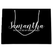 花嫁付モダンき娘の提案 ラージペーパーバッグ (正面)