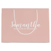 花嫁付モダンき娘の提案 ラージペーパーバッグ (正面)