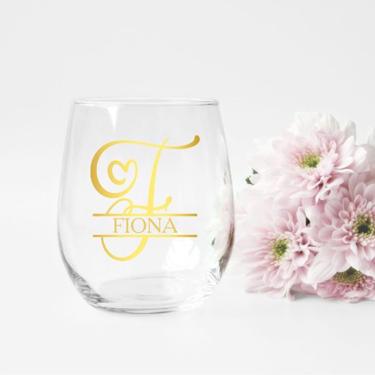 花嫁付添人の手紙モダンエレガント、 ステムなしワイングラス