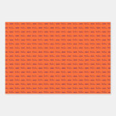 花嫁候補の名前 | ハロウィン ウェディング パープル オレンジ ラッピングペーパーシート (正面3)