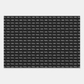 花嫁候補の名前 | ハロウィン ウェディング パープル オレンジ ラッピングペーパーシート (正面)