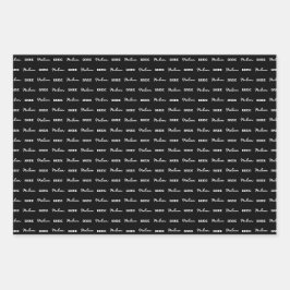 花嫁候補の名前 | ハロウィン ウェディング パープル オレンジ ラッピングペーパーシート