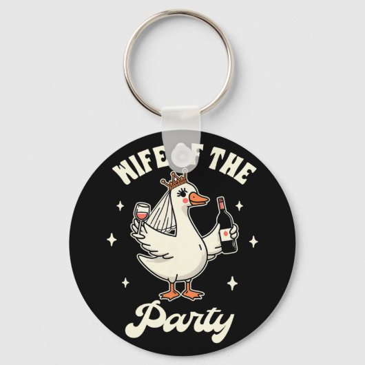 花嫁候補の馬鹿娘 結婚 飲み 会の妻 キーホルダー (正面)