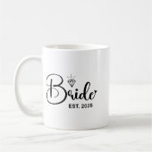 花嫁候補 2026年 結婚式予定の女性 婚約者 妻 ブライズメイド パーティー コーヒーマグカップ (左)