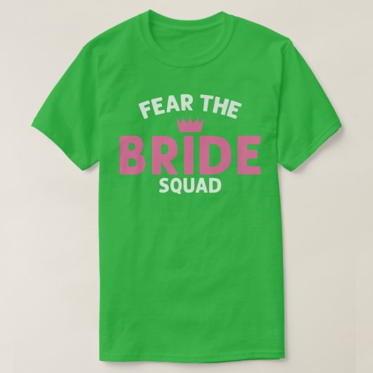 花嫁分隊のプレミアム結婚を恐れる Tシャツ (デザイン正面)