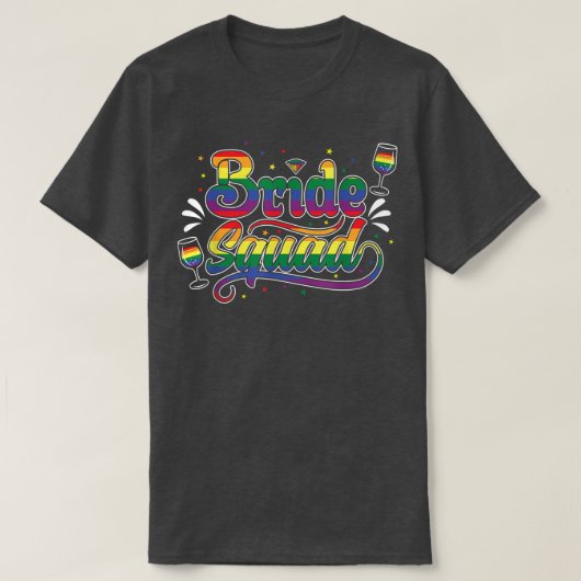花嫁分隊LGBTバチェロレッテ Tシャツ (デザイン正面)