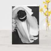 花嫁及び彼女の靴 カード (黄色い花)
