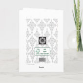 花嫁及び新郎のお祝い カード (裏面)