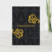 花嫁及び新郎のお祝い カード (正面)