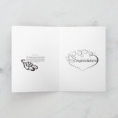 花嫁及び新郎のお祝い カード (内部)