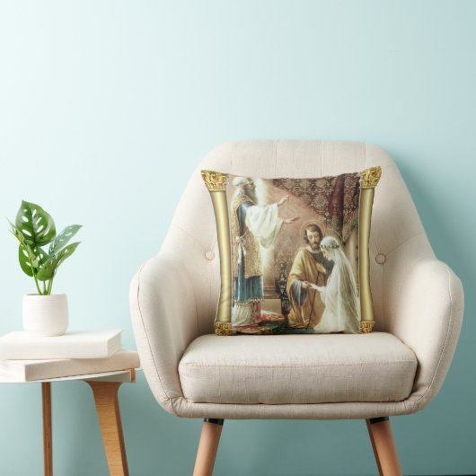 花嫁及び新郎の司祭の結婚式の婚約 クッション (椅子)