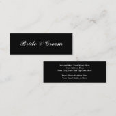 花嫁及び新郎 スキニー名刺 (正面/裏面)