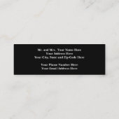 花嫁及び新郎 スキニー名刺 (裏面)