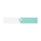 花嫁及びCoあなた及び私ティール(緑がかった色)の青い結婚式の続き 招待状ベリーバンド (フラット)