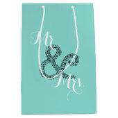 花嫁及びCOの秋の結婚式の氏及びParty夫人のギフトバッグ ミディアムペーパーバッグ (正面)