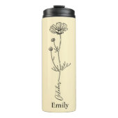 花嫁名コスモス10月誕生花贈り物 タンブラー (正面)